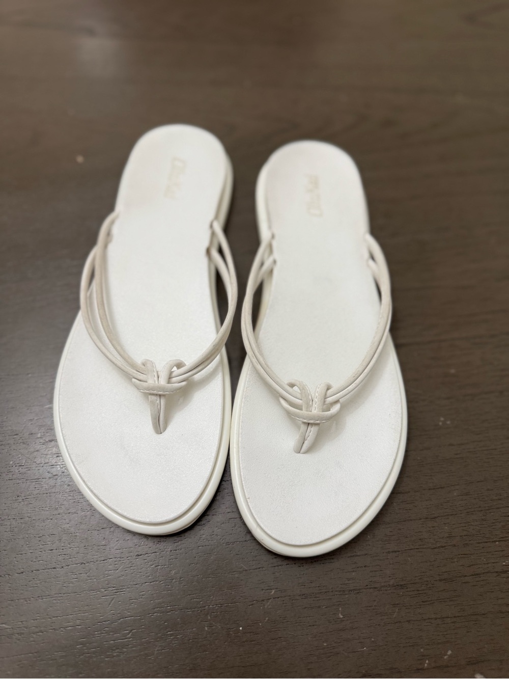 OluKai Sandal Women's 'Aka Knotted Straps White Comfort Summer Flip
Flop size W9